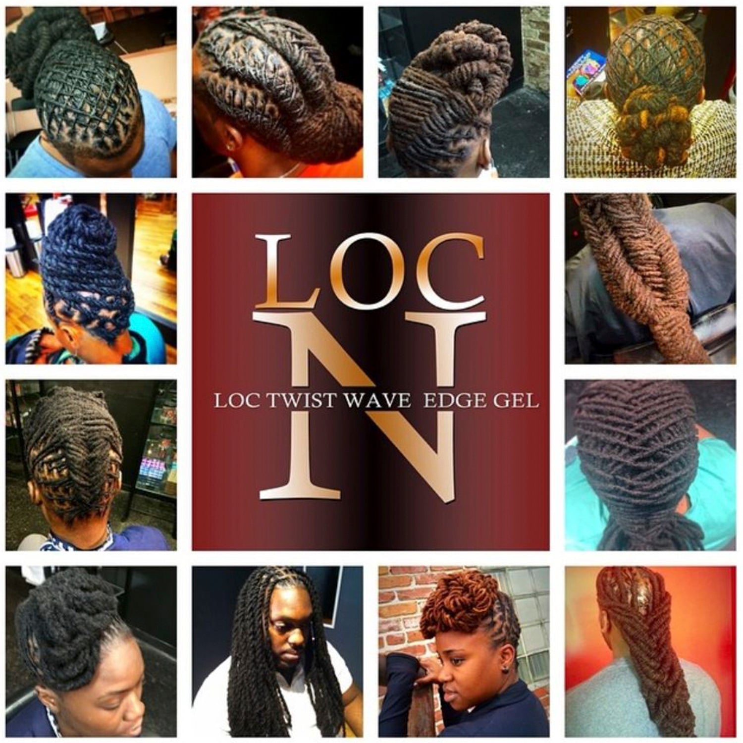 LOC N GEL LOC Twists Braids Wave Edge Gel 16 OZ.